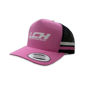 Genuine Flexfit Yupoong Truckers Black & Pink Cap